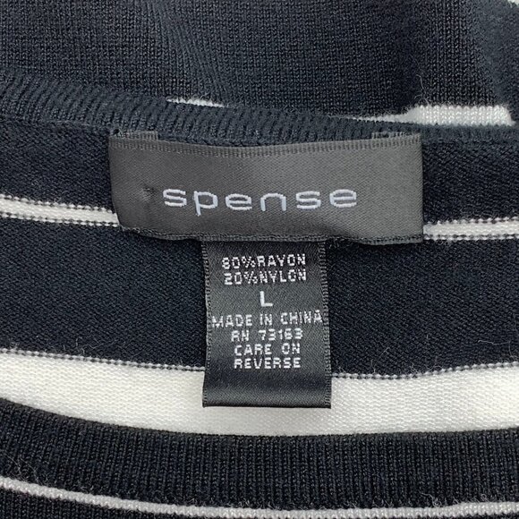 🎉Spense Black & White Striped Top - Picture 4 of 5